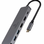 Adaptateur USB-C Hub USB-C PD HDMI x2 USB 3.0x3