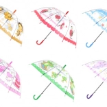 Parapluie enfant à ouverture automatique avec animaux (motifs assortis)