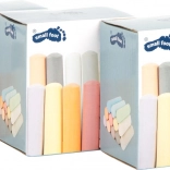 Ensemble de craies colorées SMALL FOOT – 3×12 pièces pour trottoir et tableau