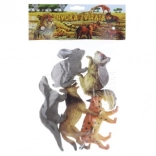 Animaux de la forêt en plastique, lot de 10 cm, 5 pcs