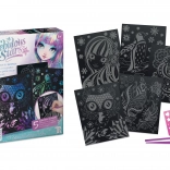 Nebulous Stars Peinture et Grattage Licorne