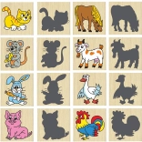 Pexeso Animaux et leurs ombres