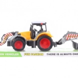 Tracteur de chantier en plastique avec chargeur et pelleteuse