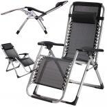 Chaise longue de jardin pliable Zéro Gravité