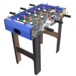 Baby-foot de table avec structure en bois et compteurs de buts