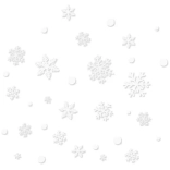 Autocollants de fenêtre de Noël RUHHY – flocons de neige