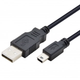 Câble TB USB - Mini USB 1 m, noir