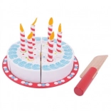 Gâteau d’anniversaire en bois à découper de Bigjigs Toys