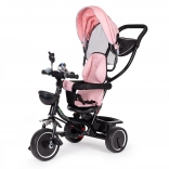 Tricycle pour enfant avec siège pivotant et auvent, rose, ECOTOYS