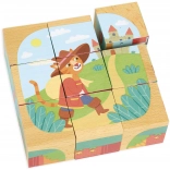Vilac cubes en bois Histoires