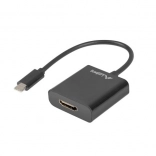 Adaptateur USB‑C vers HDMI, 15 cm, noir