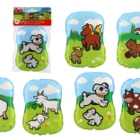 Coussin qui couine « Mes premiers animaux » 12 × 9 × 2 cm