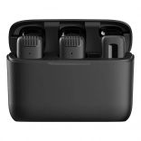 Microphones cravate sans fil APEXEL APL-MIC008 avec étui de charge (USB‑C), 2 pièces