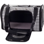 Sac de transport pour animaux 44 cm – pied-de-poule, aéré et imperméable