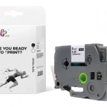 Ruban pour étiqueteuses Brother, impression noire sur fond blanc, 9 mm x 8 m, 2 pcs