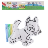 Chat à colorier – peluche lavable avec feutres