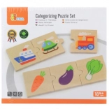 Puzzle logiques en bois VIGA, 24 pièces