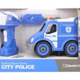 Voiture de police à visser avec télécommande