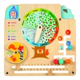 Lucy & Leo calendrier naturel en bois – plateau éducatif Montessori