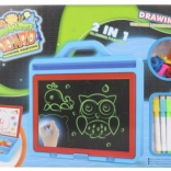 Tableau de dessin et magnétique 2 en 1 avec stylo lumineux