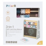 Abacus en bois 3-en-1 avec ardoise et chiffres