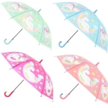 Parapluie automatique avec licornes