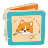 Livre sensoriel en bois avec le renard Lex SMALL FOOT