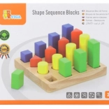 Puzzle d’encastrement en bois – couleurs et formes