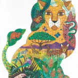 Puzzle contour lion 350 pièces