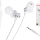 Casque filaire L-BRNO, blanc, prise jack 3,5 mm