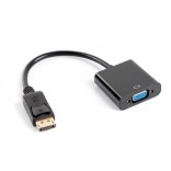 Adaptateur DisplayPort vers VGA 15 broches, mâle vers femelle, 10 cm, noir