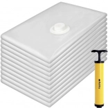 Lot de sacs sous vide 50 × 70 cm, 10 pcs avec pompe manuelle RUHHY