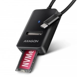 AXAGON adaptateur USB 3.2 Gen 2 pour SSD M.2 NVMe/SATA avec câble USB‑C 10 cm