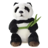 Panda en peluche avec bambou 18 cm