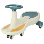 Draisienne gravitationnelle avec roues LED et musique, bleu et blanc, 76 cm, charge maximale 100 kg