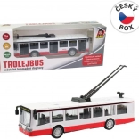 trolleybus en métal à rétrofriction 16 cm