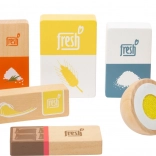 Ensemble d’ingrédients en bois pour pâtisserie small foot, 10 pièces