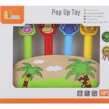 Jeu en bois à ressorts avec petits animaux