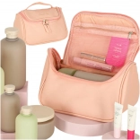 Trousse de maquillage de voyage rose