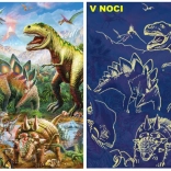 Puzzle lumineux monde des dinosaures 100 pièces XL