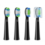 Têtes de rechange pour brosse à dents électrique Bitvae D2 – noires (4 pcs)