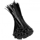 Serre-câbles en nylon noirs 2,5x120 mm, 100 pcs