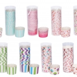 Caissettes pâtissières colorées