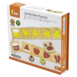 Jeu éducatif en bois Assortir et harmoniser les couleurs et les formes