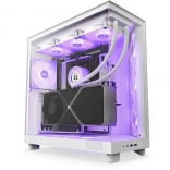 boîtier PC NZXT H6 Flow RGB, blanc