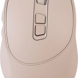 Souris sans fil 2,4 GHz avec interrupteurs silencieux et recharge USB‑C – Beige