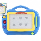 Tablette à dessin magnétique pour enfants, en plastique, 2 couleurs