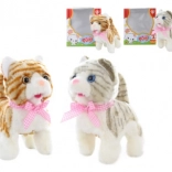 Chat en peluche marcheur avec son