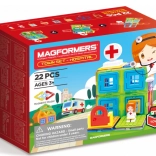 Magformers Petite ville : Hôpital - 22 pièces