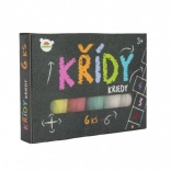 Craies colorées pour trottoir en boîte